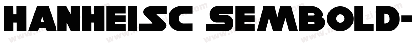 HanHeiSC sembold字体转换